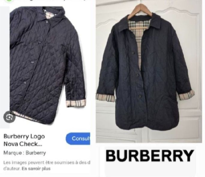 Trés jolie parka matelassée burbery authentique en trés bon état