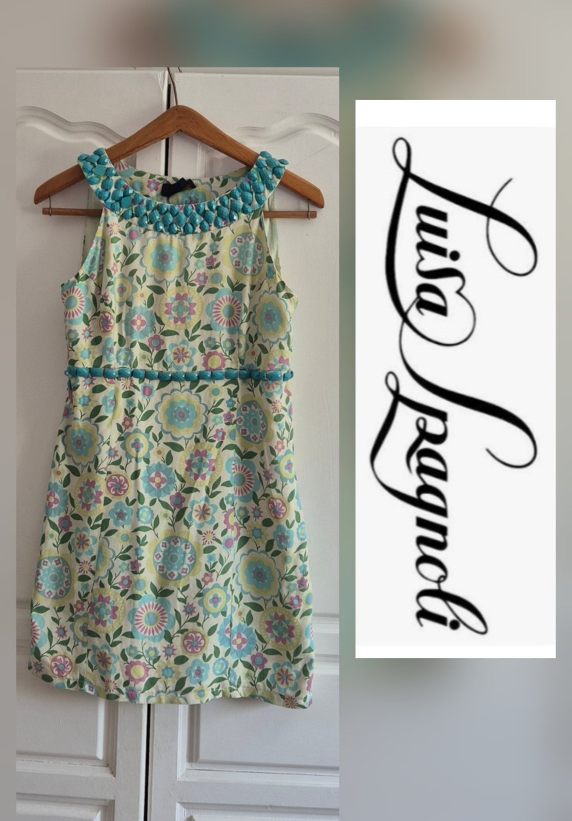 Sublime robe luisa spagnoli en soie floral