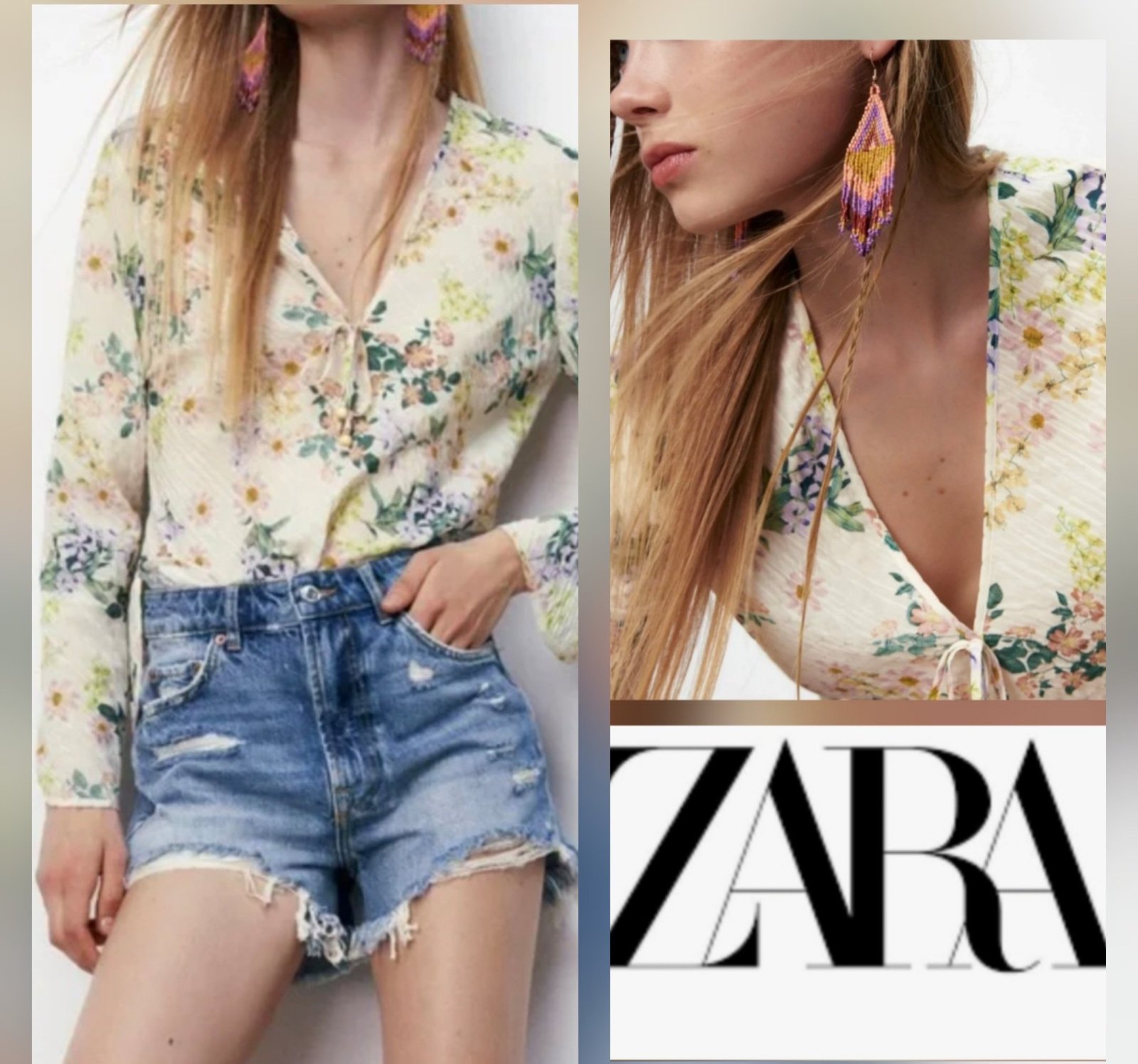 Magnifique blouse floral zara neuf