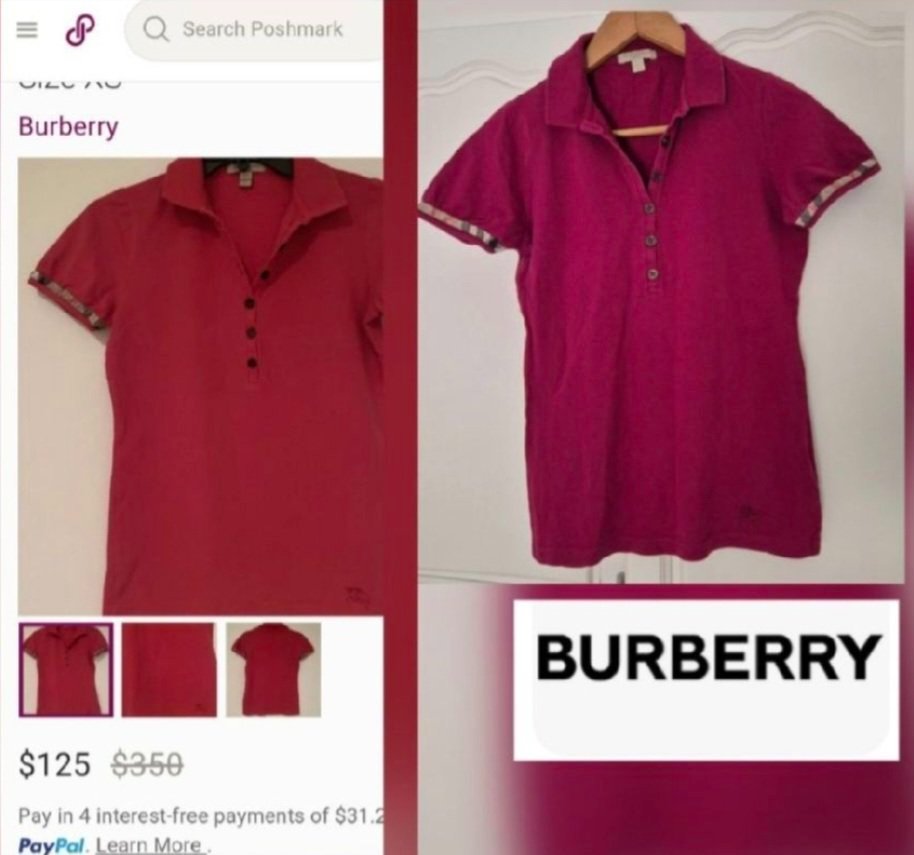 Trés jolie polo burberry authentique avec logo  