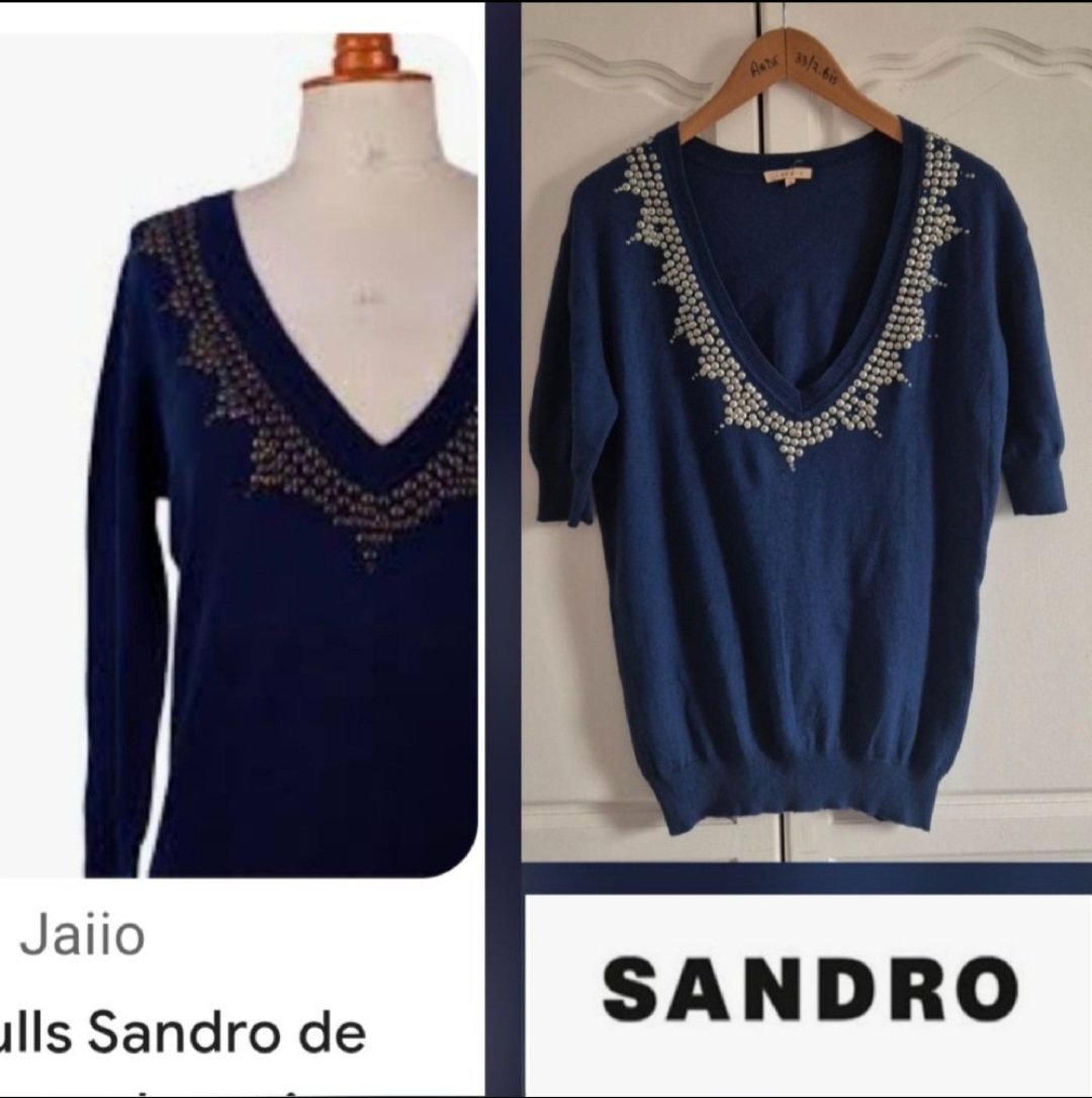 Jolie pull sandro 80% cotton
