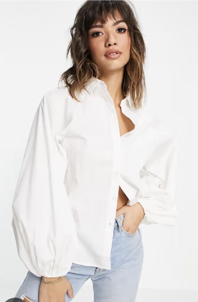 Très jolie chemise zara col rond manches 