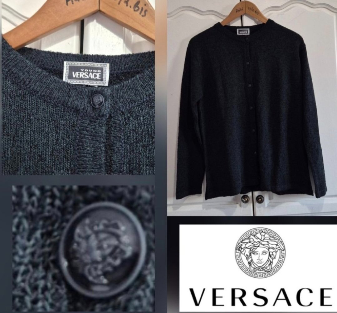 Magnifique cardigan versace boutons à logo neuuf