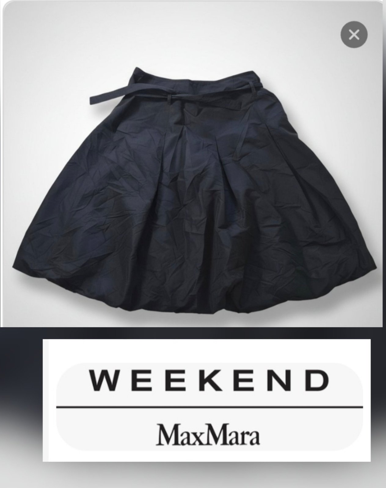 Magnifique jupe ballon midi maxmara weekend ceinturé tt neuf
