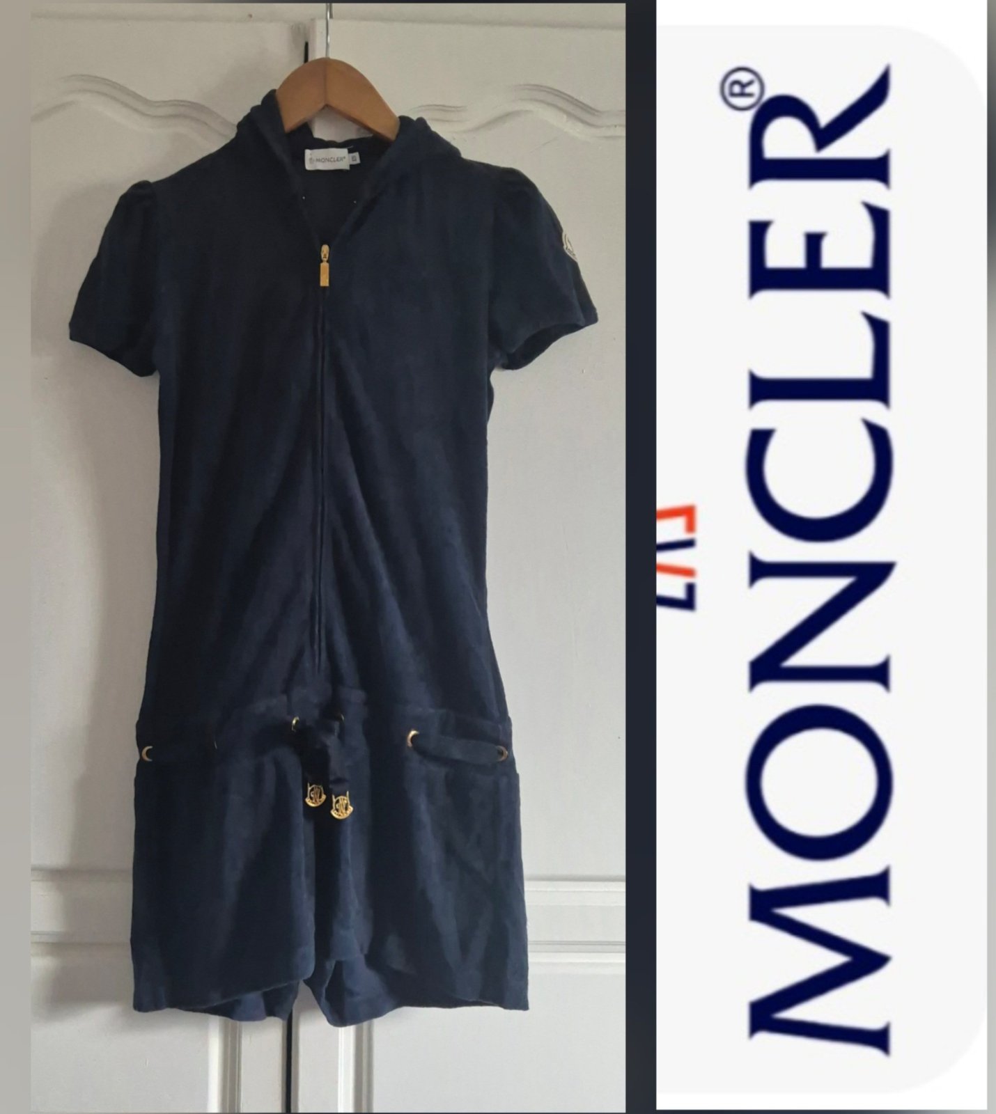 Sublime combinaison_short à capuche moncler authentique 