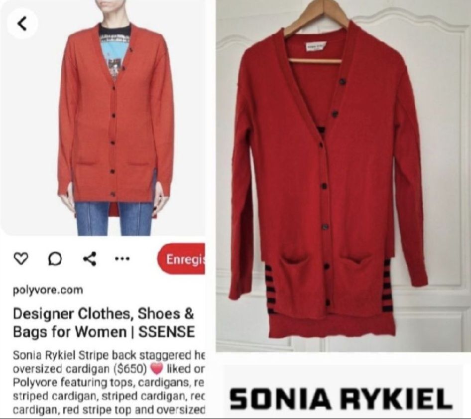 Magnifique cardigan long sonia rykel authentique neuff