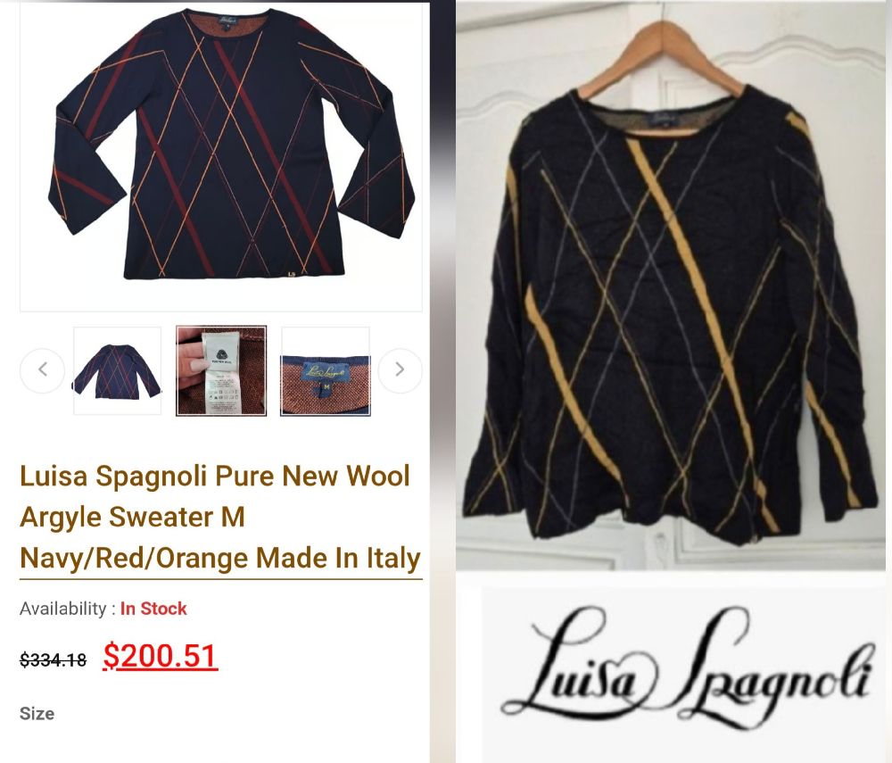 Sublime pull luisa spagnoli en pure laine vierge tt neuf
