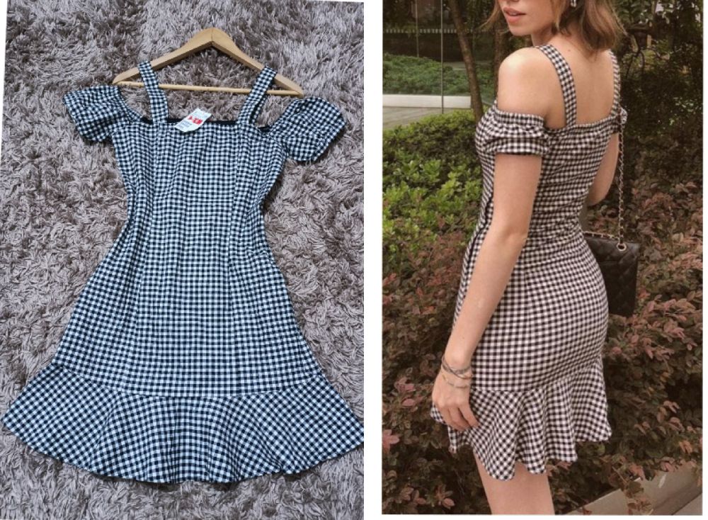 très jolie robe à carreaux de H&M tt neuve