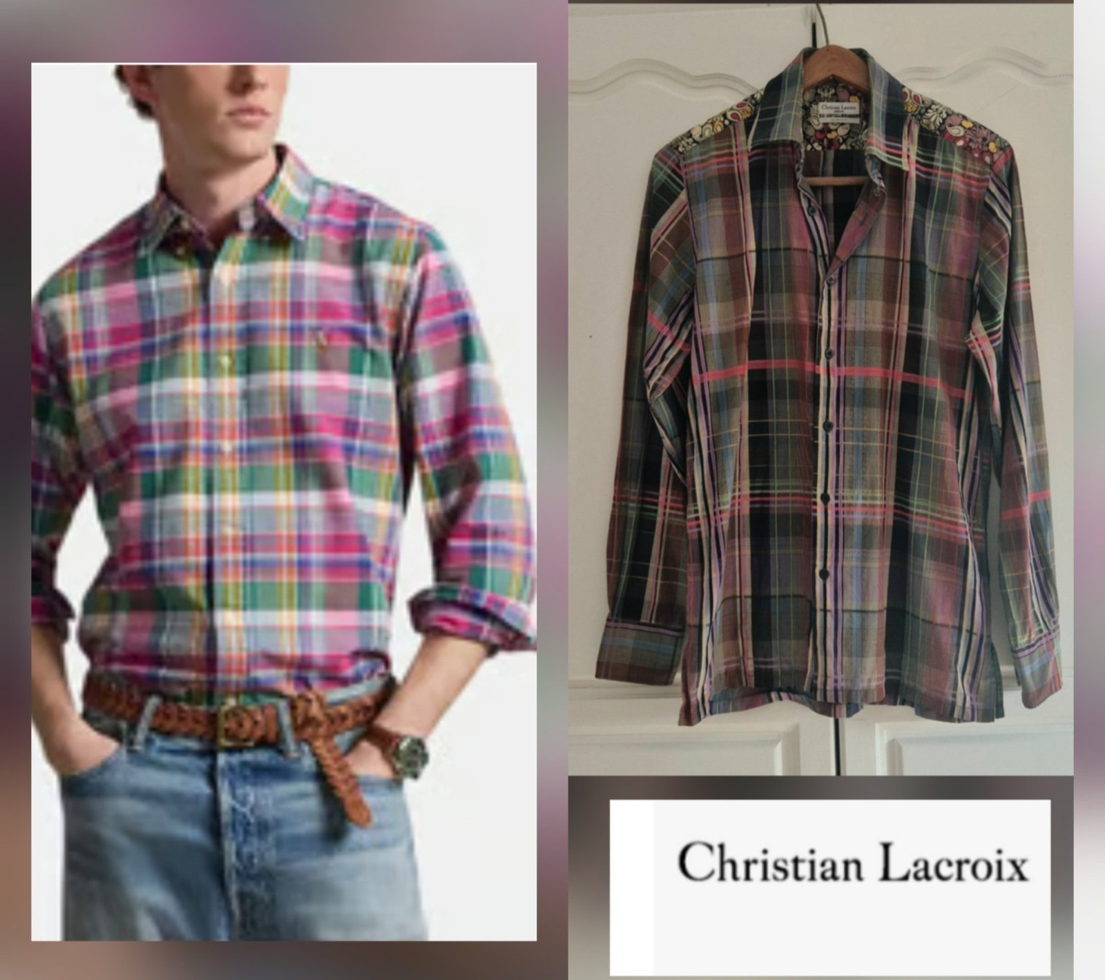 Jolie chemise pour homme christan lacroix