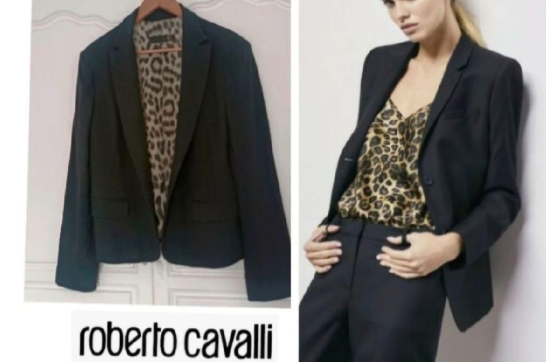 Roberto cavalli  doublure léopard