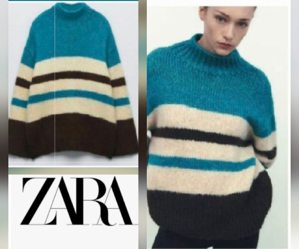 Trés jolie pull zara à rayures neuf