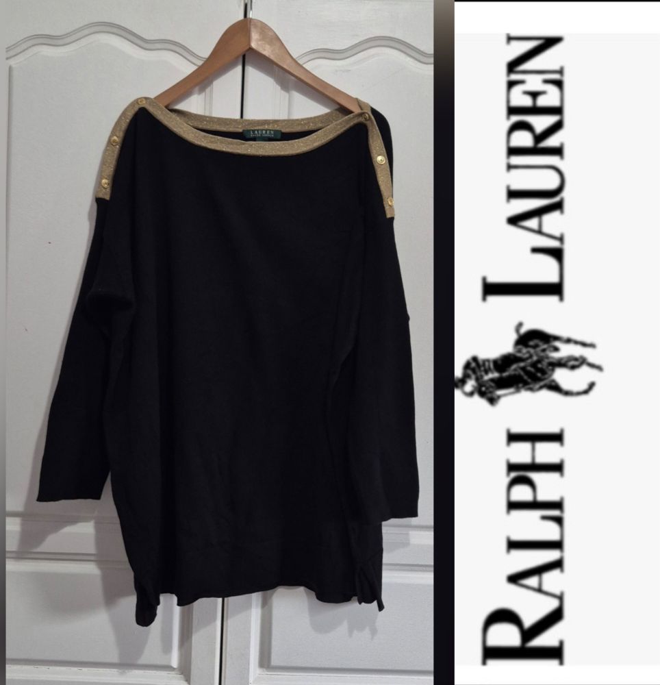 Magnifique pull ralph lauren à enclure et boutons dorè neuf