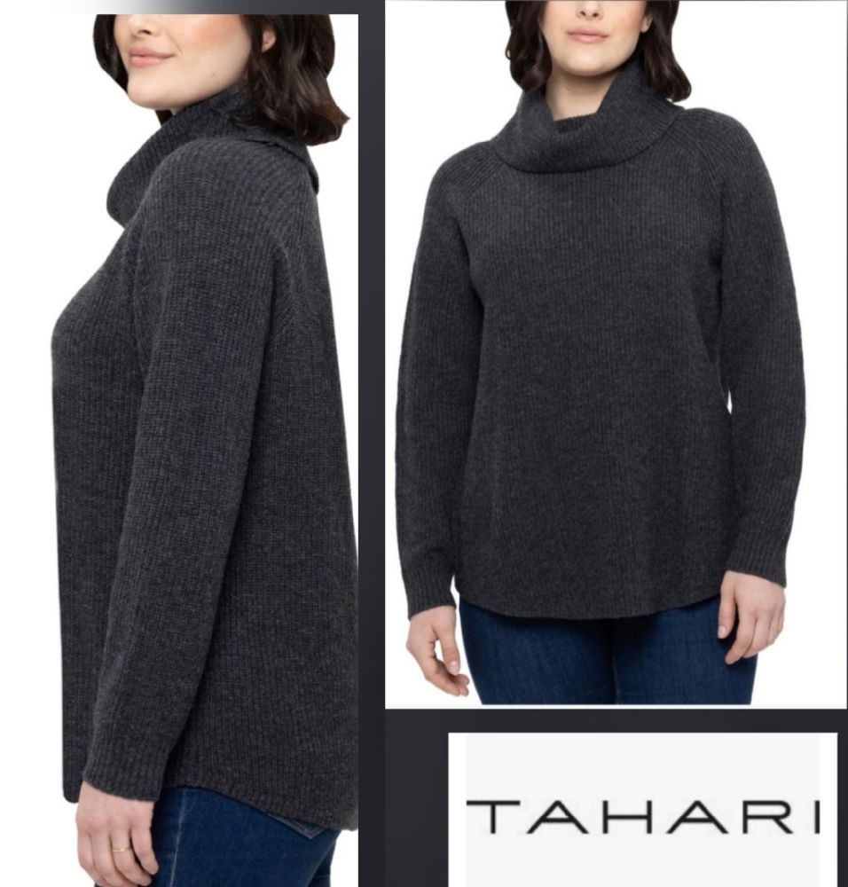 Jolie pull tahari  col drapé 