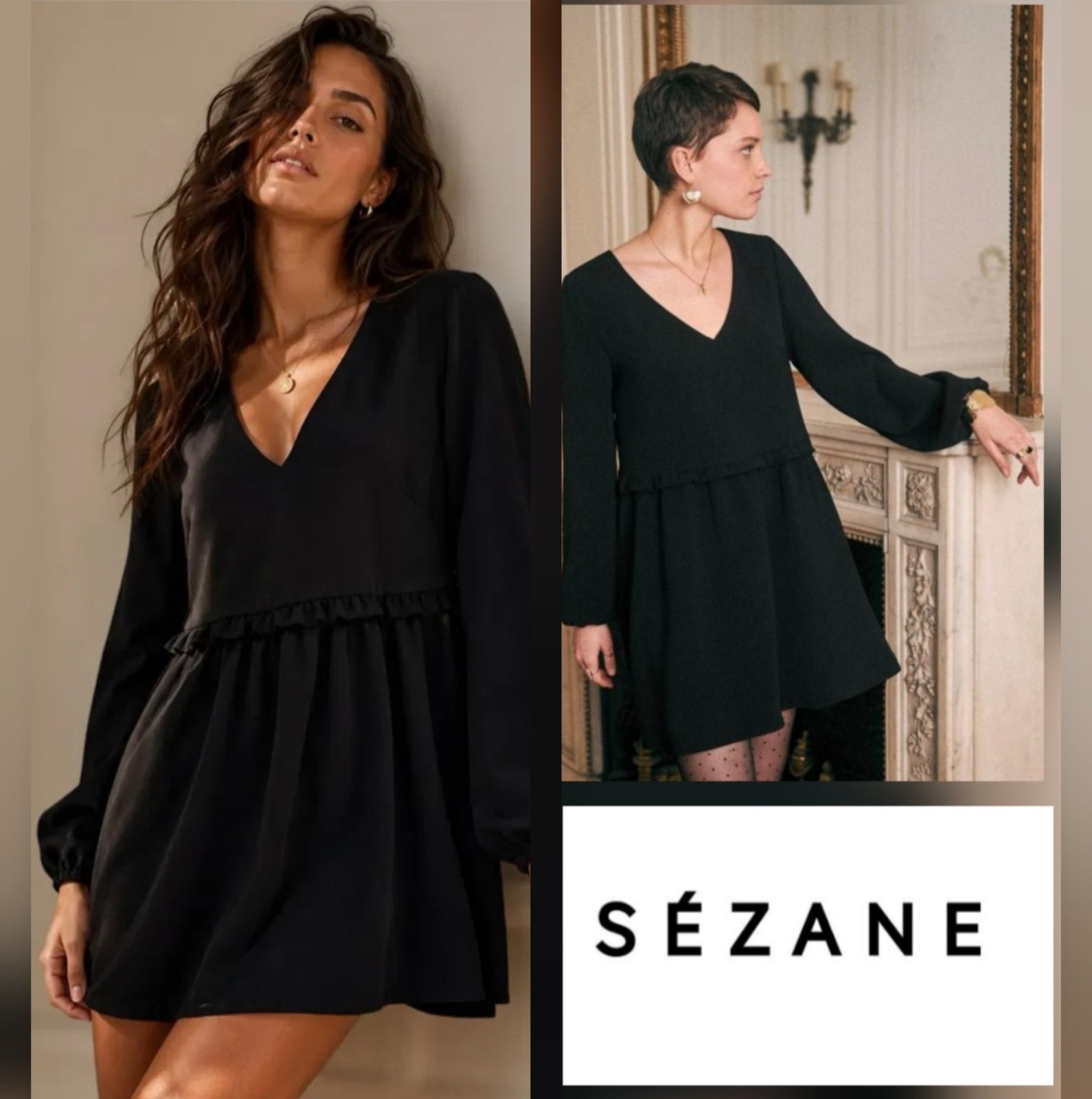 Trés jolie robe sézane col V
