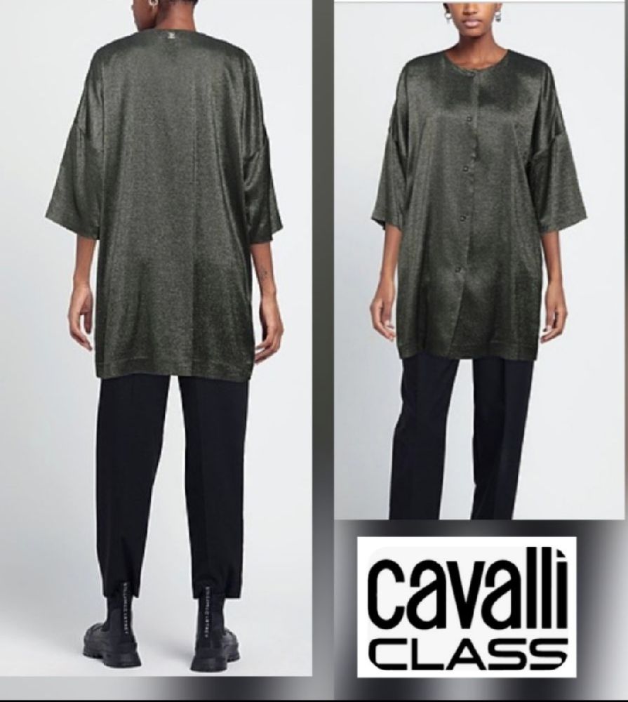 Magnifique jacket cavalli class authentique en crêpe lamé très chic