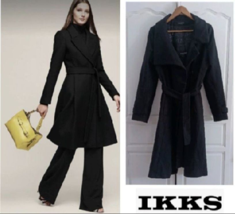 Sublime manteau ikks ceinturé trés chic 