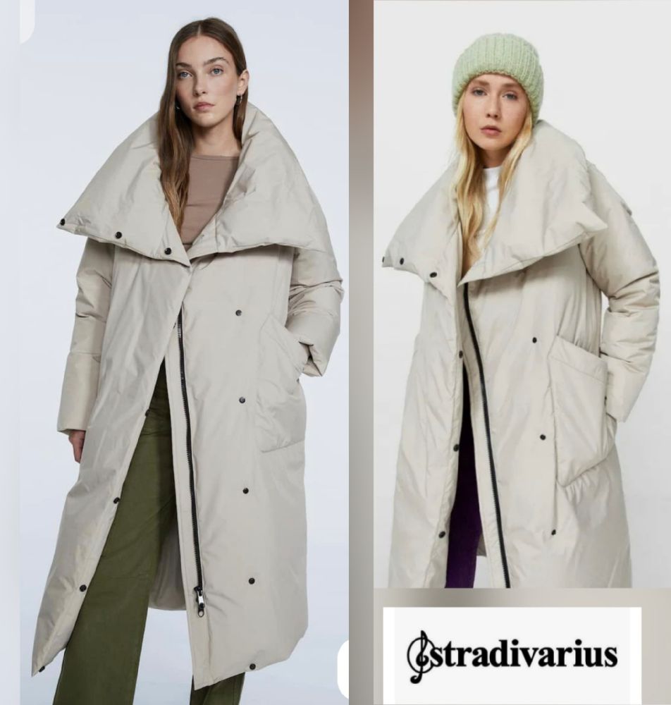 Magnifique manteau matelasseé long stradivarius 