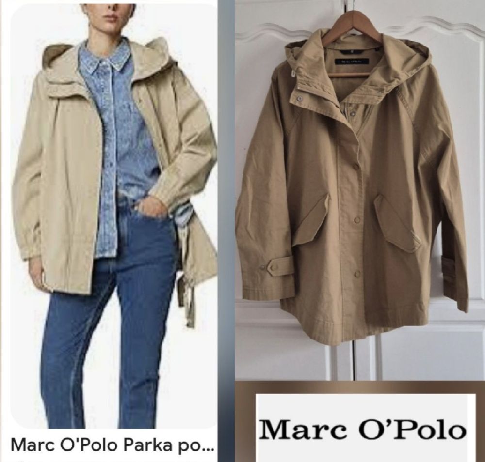Sublime parka marco polo oversize avec lacét ajustable à l'interieur tt neuf