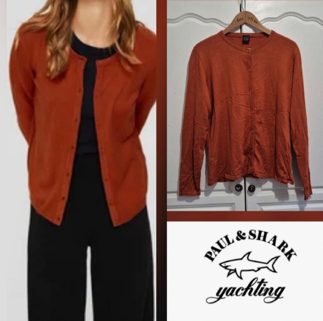 Très jolie cardigan paul &shark avec logo 
