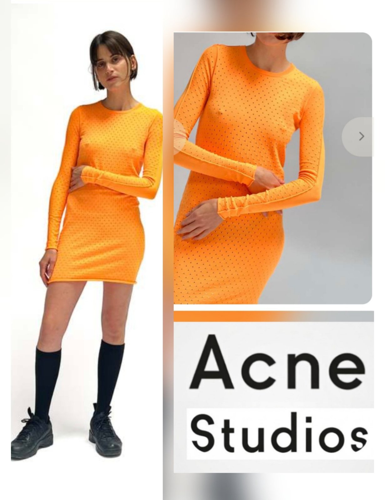 Magnifique robe moulante acne studio authentique 