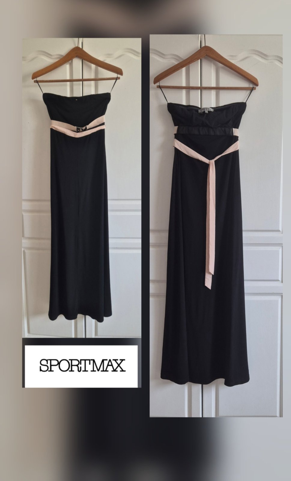 Sublime robe sportmax bustier longue ceinturé