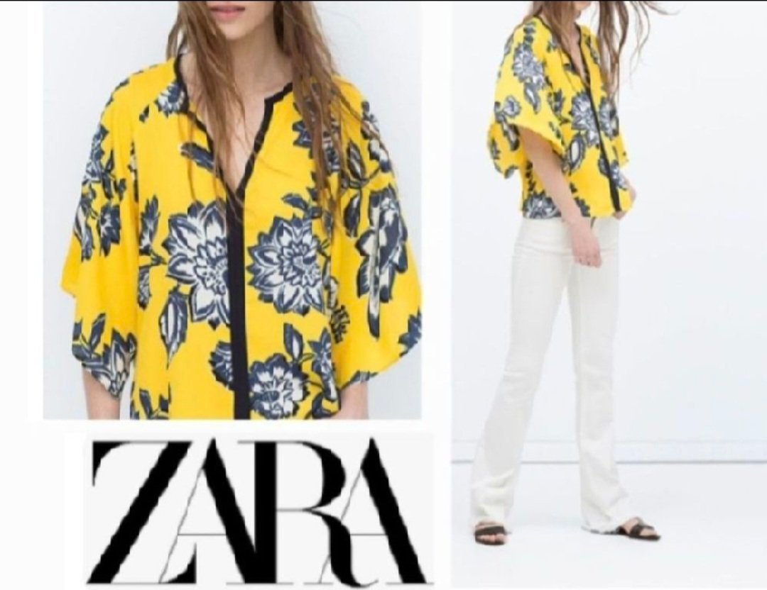 Belle blouse floral zara