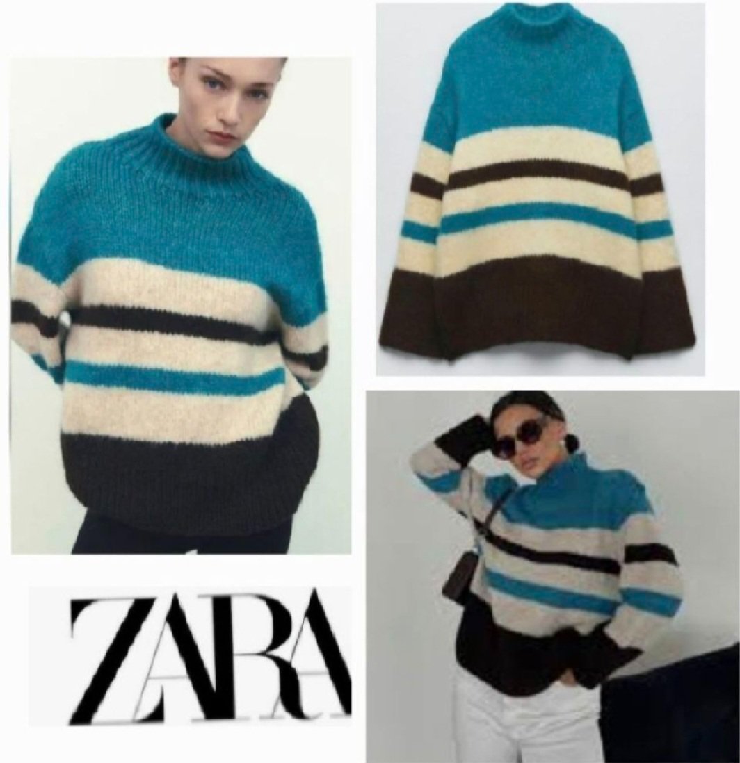 Trés jolie pull zara à rayures neuf