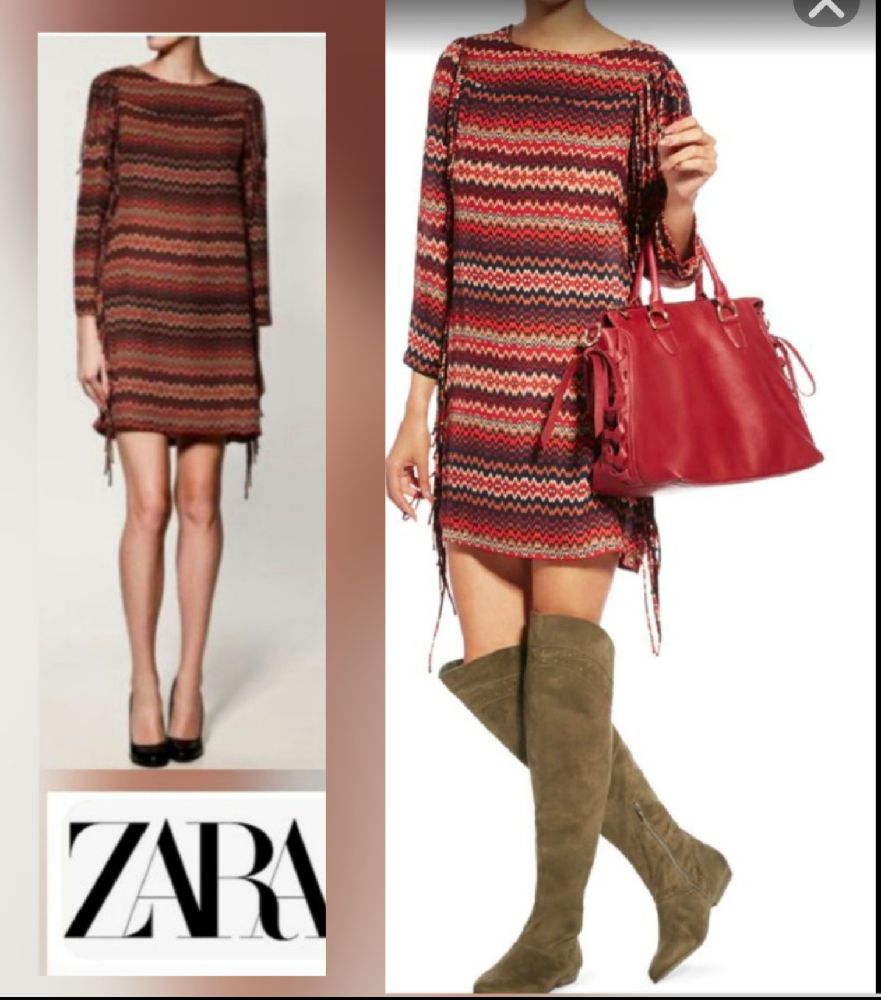Sublime robe zara à frange neuf