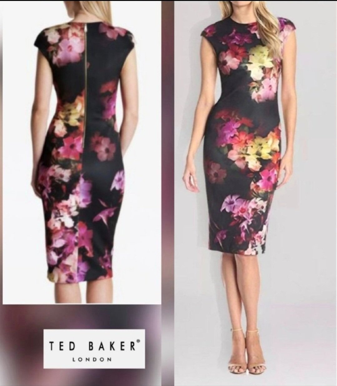 Sublime robe midi floral ted baker trés stylé