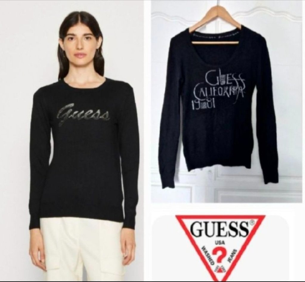 Trés jolie pull guess noir neuf