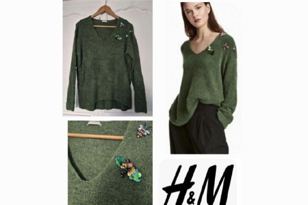 Très jolie pull h&m à perles en très bon état 