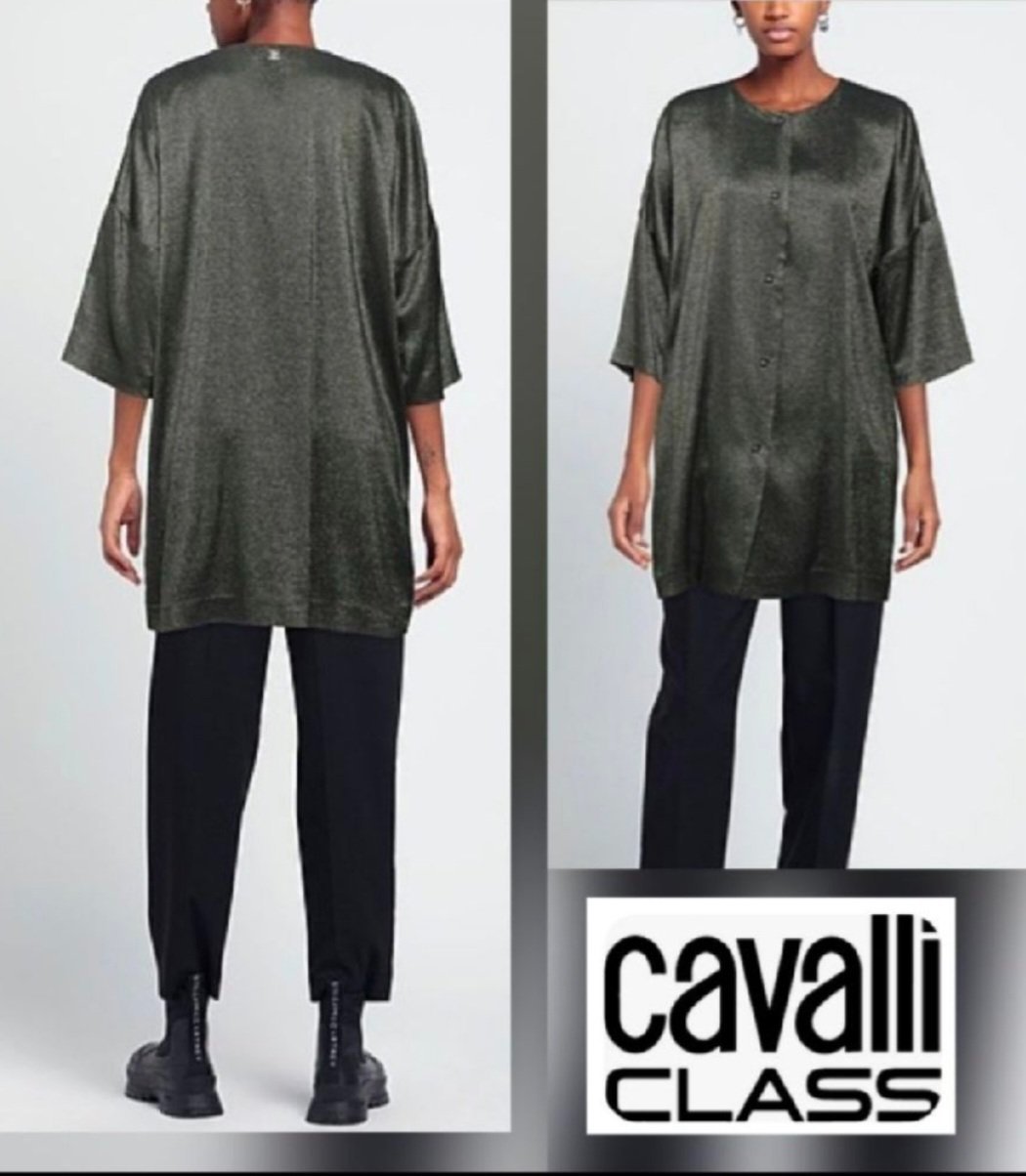Magnifique blouse roberto cavalli class en crépe lamé trés chic