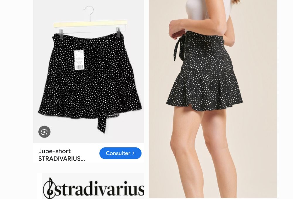très beau jupe _short stradi à pois neuf