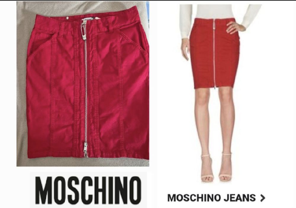 Magnifique jupe moschino love  zippé neuf avec étiquettes 