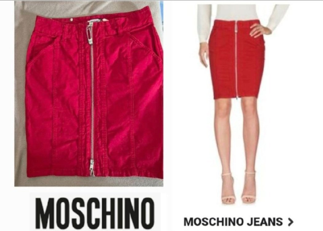 Sublime jupe moschino authentique zippé tt neuf