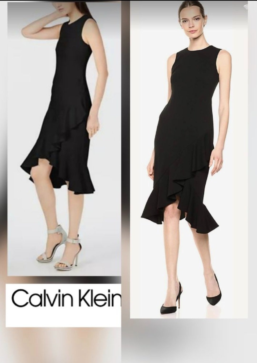 Magnifique robe calvin klein à volant tt neuf 