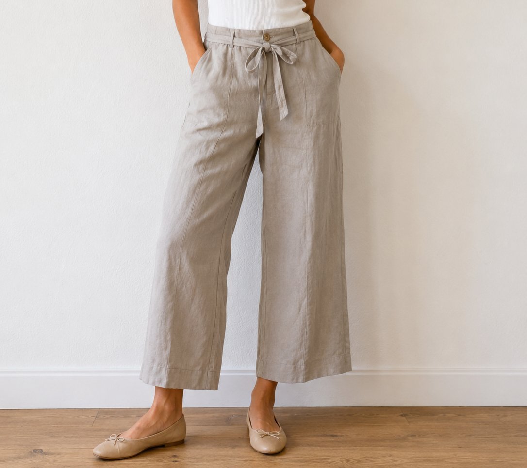 Pantalon beige fluide