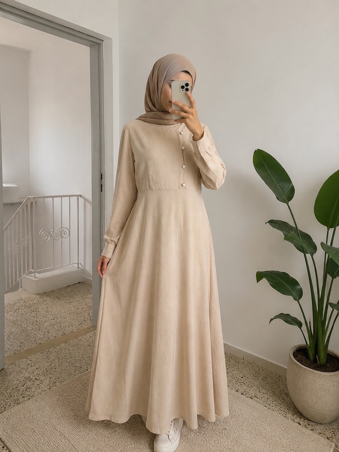 Robe beige