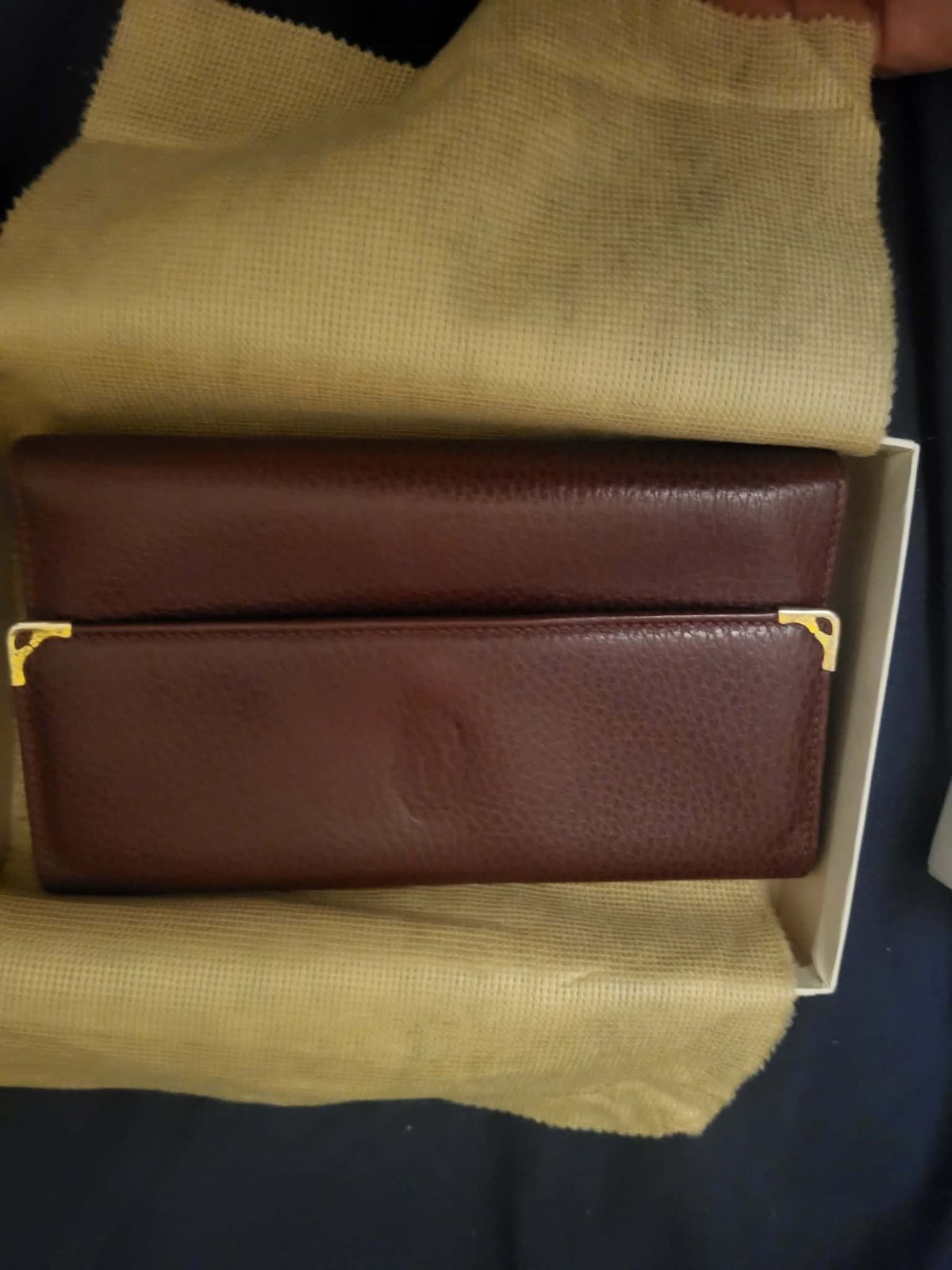 Pochette "Cartier" en cuir véritable 