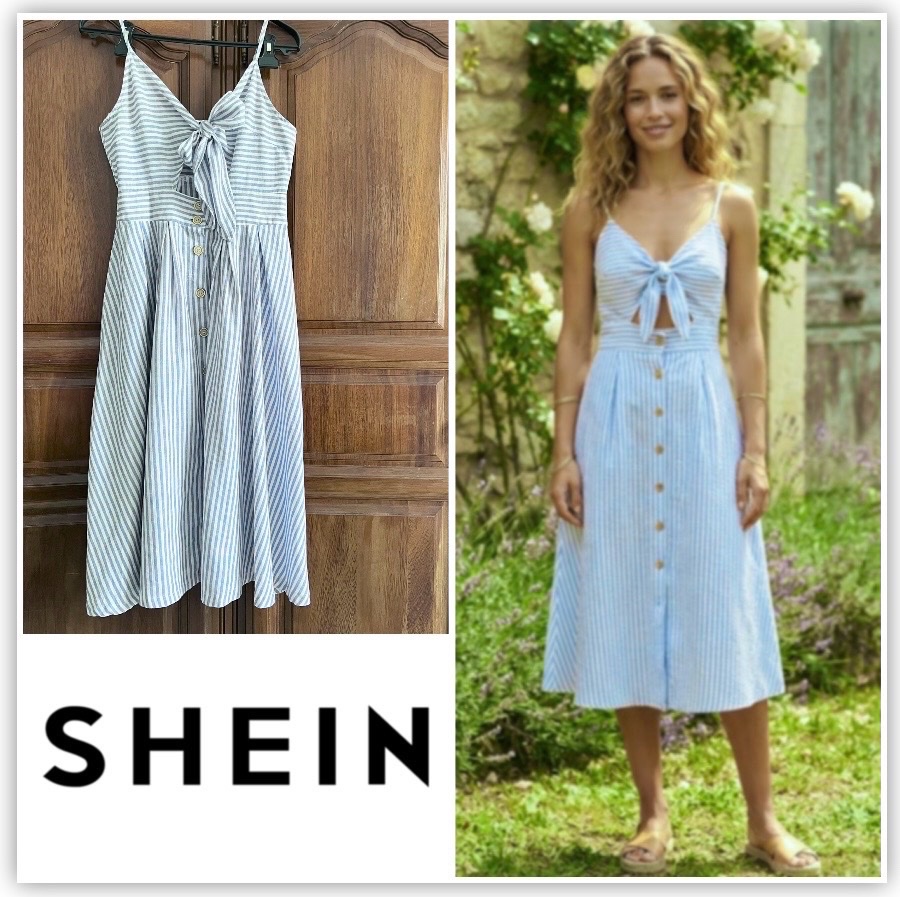 Magnifique robe Shein neuve 💙🤍💙profitez des promos dabchy