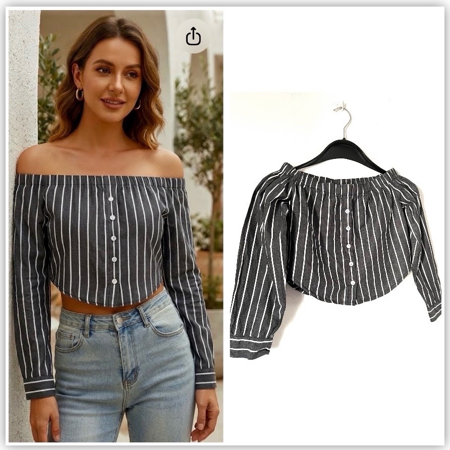 Top denude en coton 
