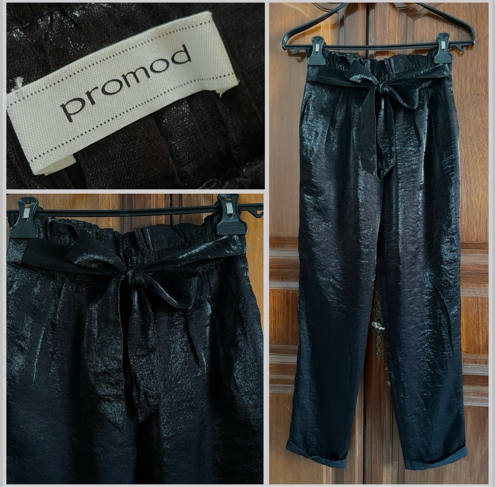 Pantalon carotte tissu briant neuuuf🖤profitez des promos dabchy