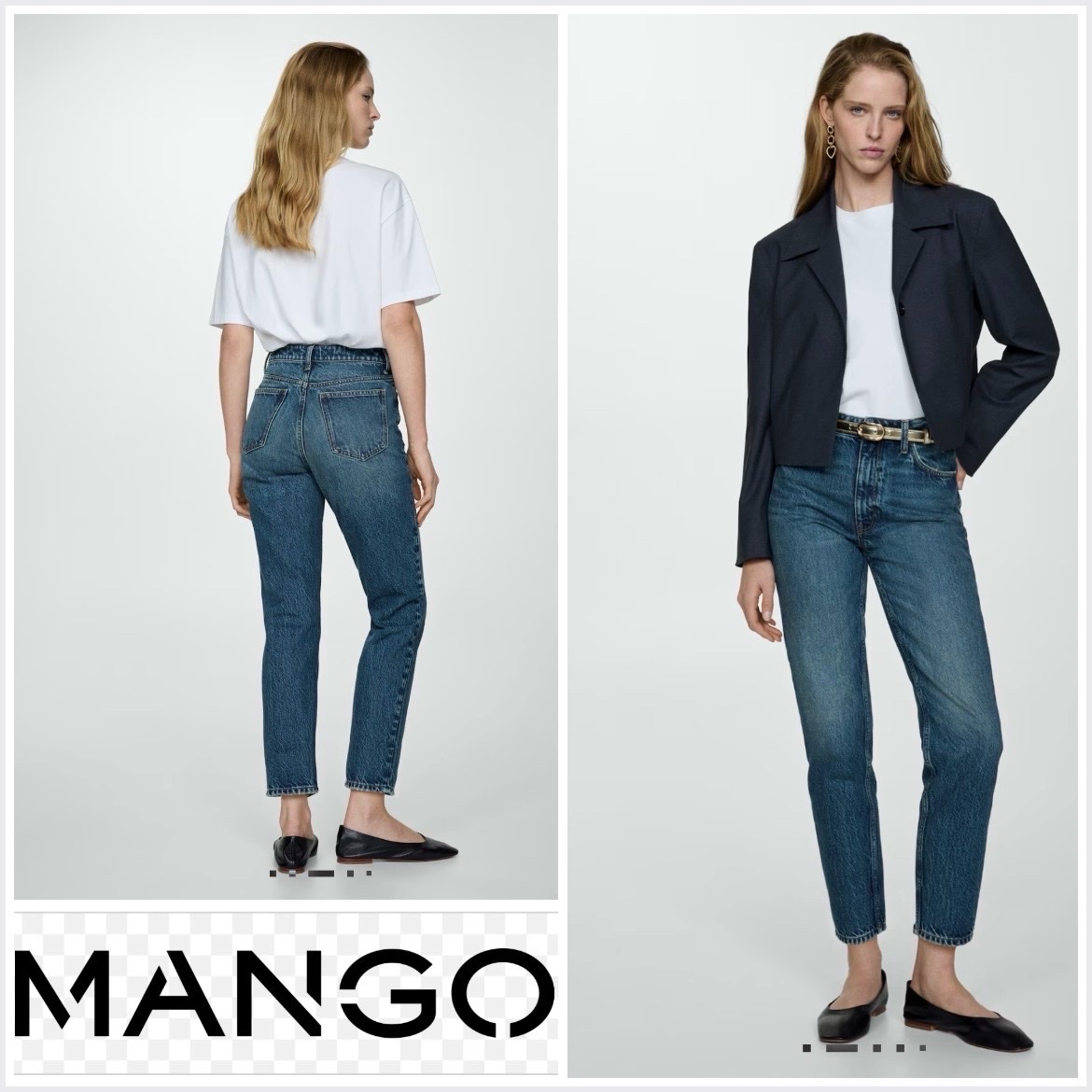 Jean mom taille haute de la marque Mango👖profitez des promos dabchy