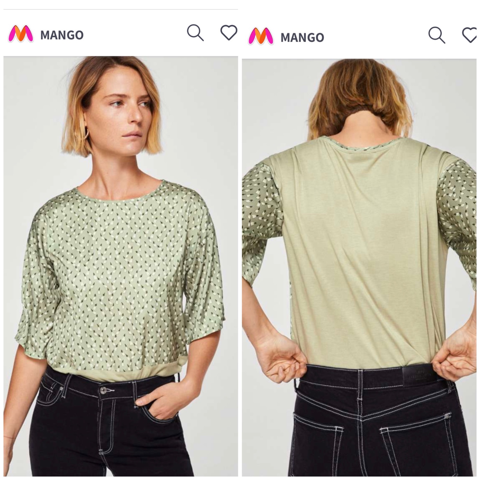 Blouse oversize Mango neuve🥀💙profitez des promos dabchy