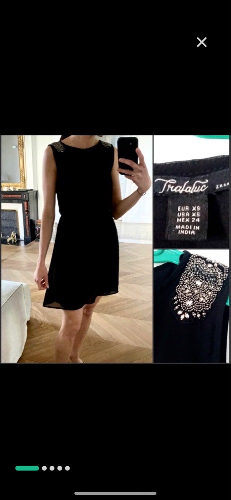 Magnifique robe trapèze de zara tte neuve