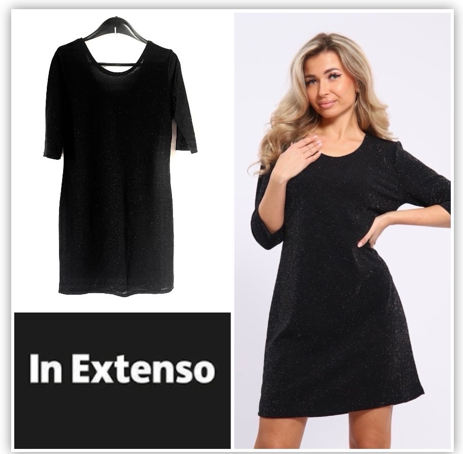 Robe ajustee legerement pailletee🖤🤍🖤profitez des promos dabchy