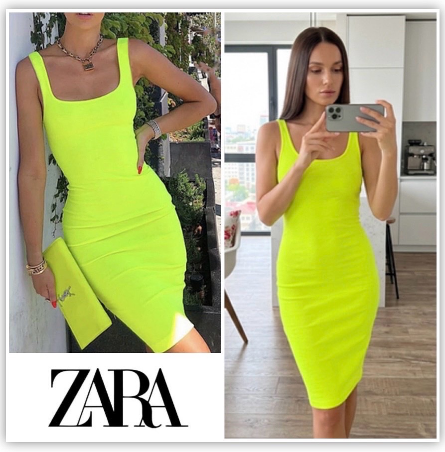 Robe Zara fluo 🍀🌼🍀profitez des promos dabchy