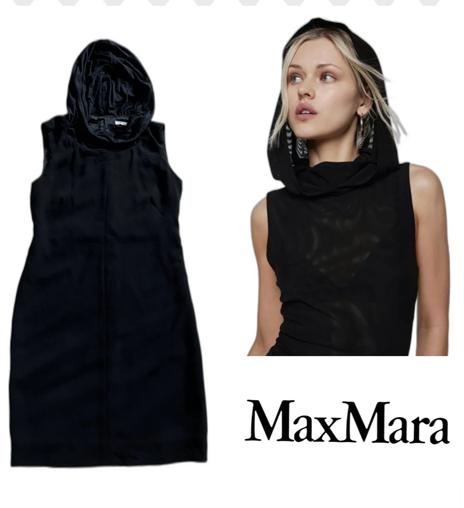 Robe noir Max Mara neuve🍀profitez des promos dabchy