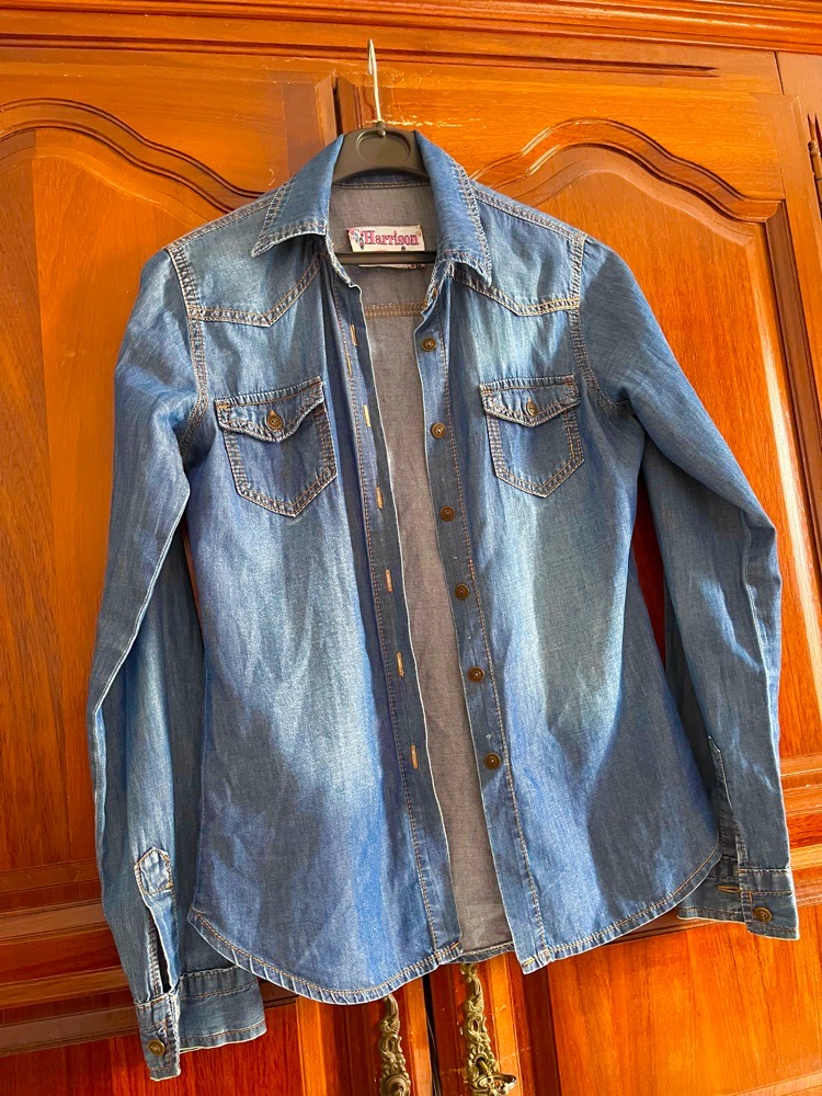 Chemise tissu effet jean