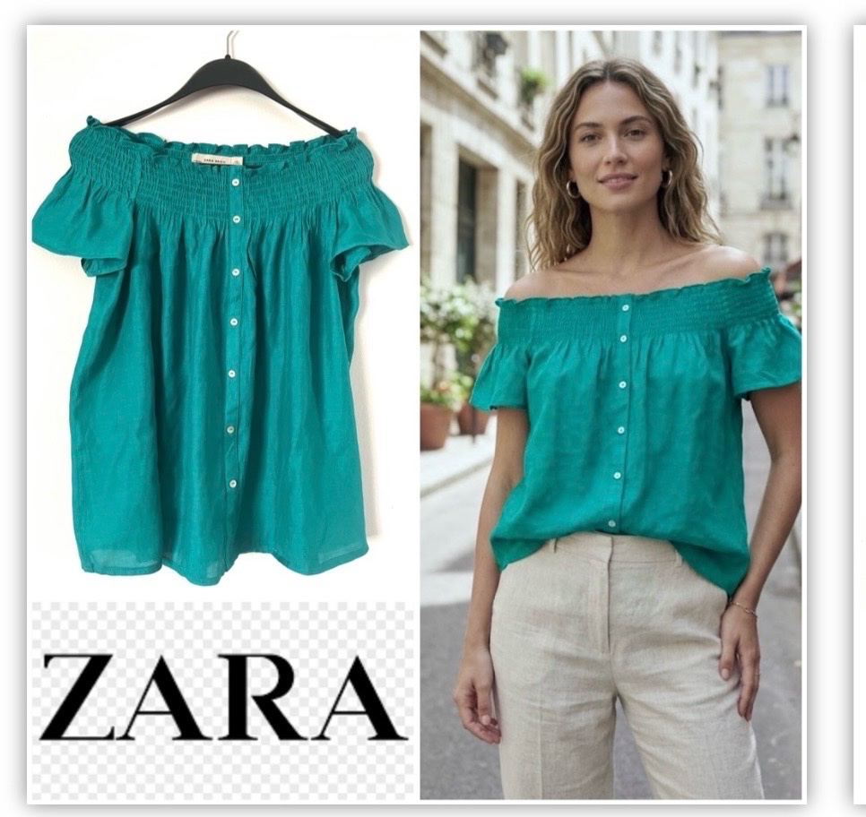 Blouse zara etat neuf☘️profitez des promos dabchy